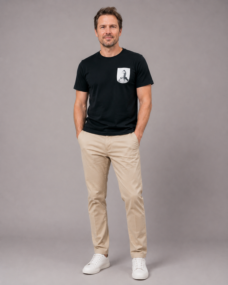 T-shirt zwart Coppens
