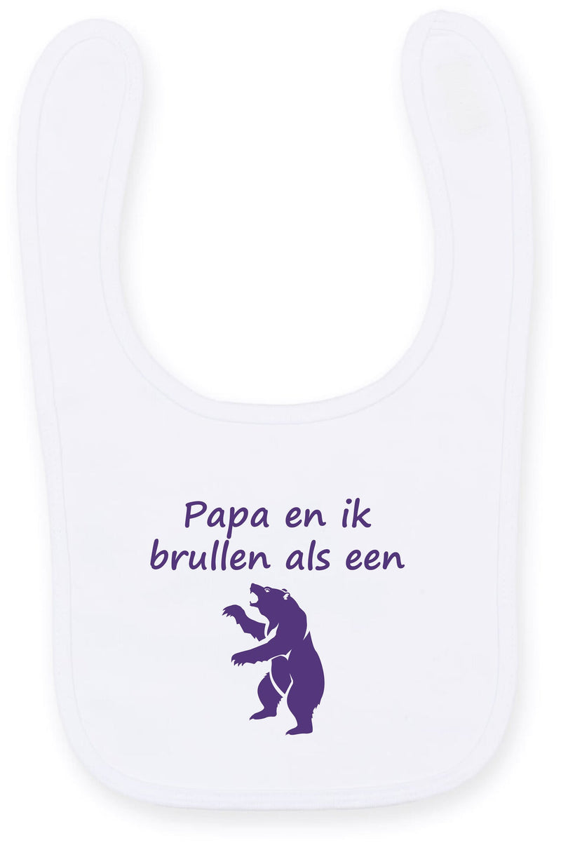 Slab Papa en ik brullen als een beer