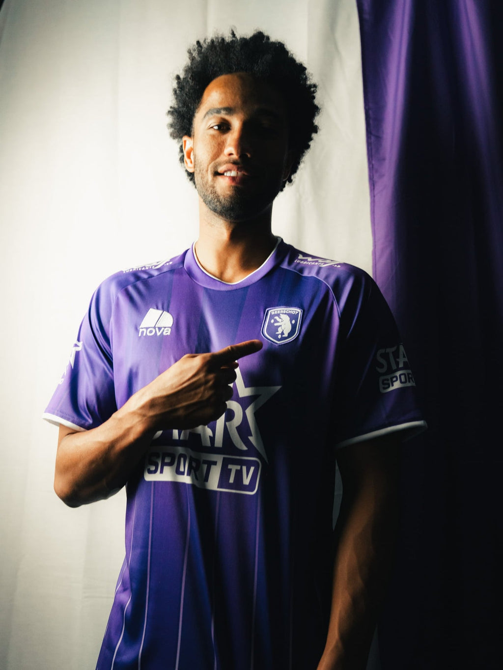 25-26 | Beerschot | Wedstrijdshirt | thuis | paars I volw