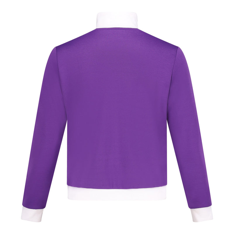 25-26 | WARMING UP | vest met rits | paars I volw