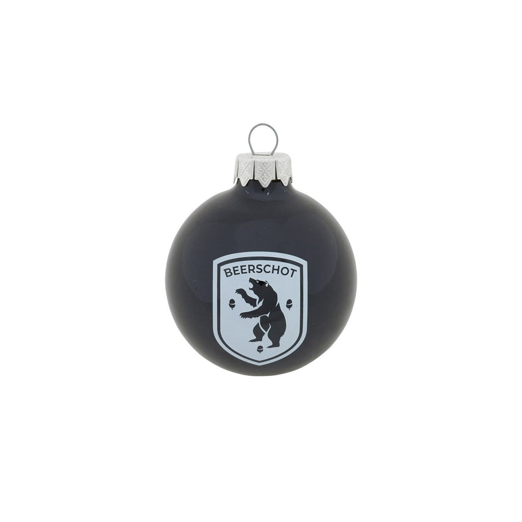 KERSTBALLEN SET ZWART - WIT 4st